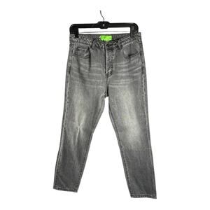 SR vs Sandrine Rose Virgin Label Black Faded Straight Leg Mid Rise Jeans Size 28
